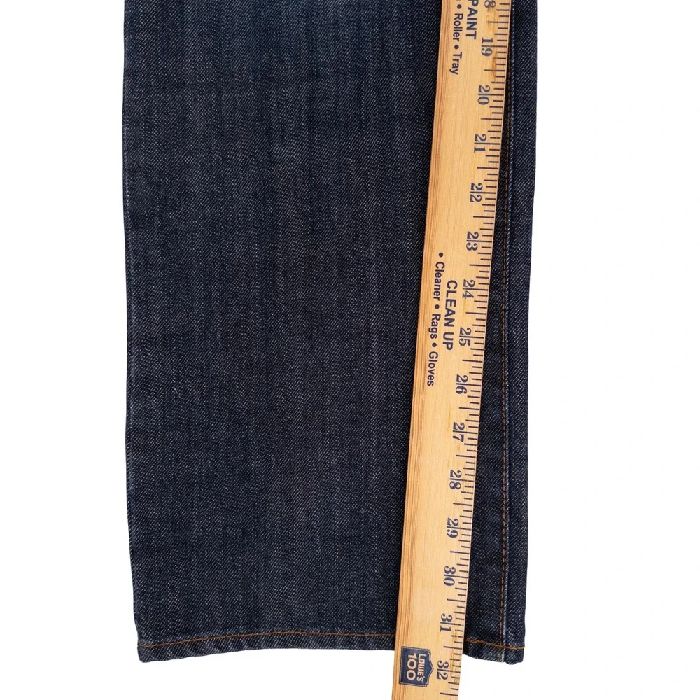 Hugo Boss Mens 34x32 Kansas Jeans Regular Fit Dark Wash Denim Designer Luxe